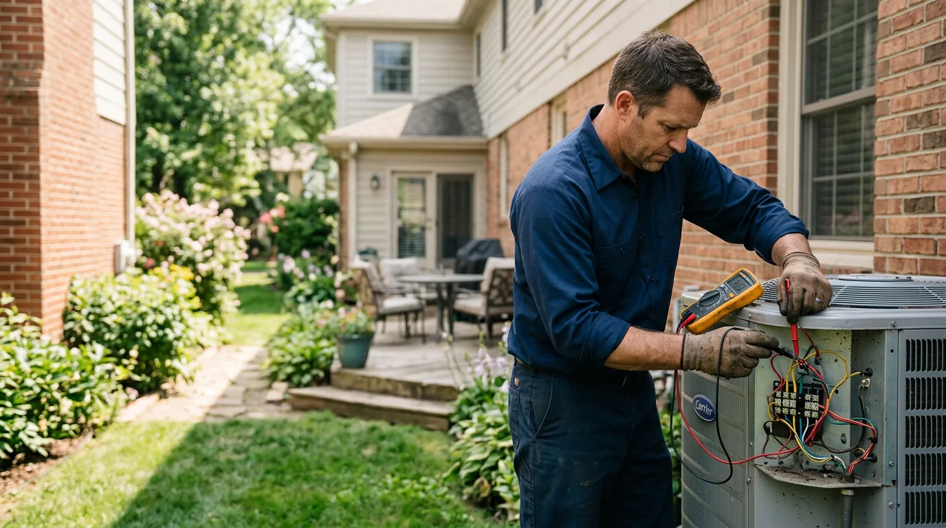 HVAC technician working near Abingdon, VA
